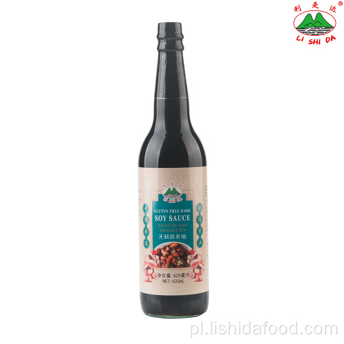 625 ml bezglutenowego ciemnego sosu sojowego